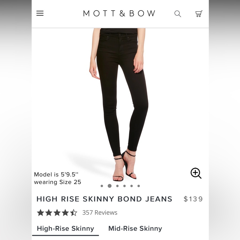Matt & Bow Black Skinny Bond Jeans: Size 30